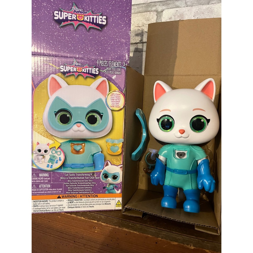 Disney Junior SuperKitties Cat-Tastic Transforming Bitsy figure New in Box